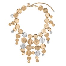 Dekorative Gold- und Silberkette aus der Rundo Kollektion