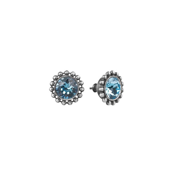 Silberohrringe mit blauem Kristall aus der Ray-Kollektion RYK28-4 ORSKA