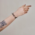Silberarmband an einem Riemen mit einem Anker INA28-3 ORSKA