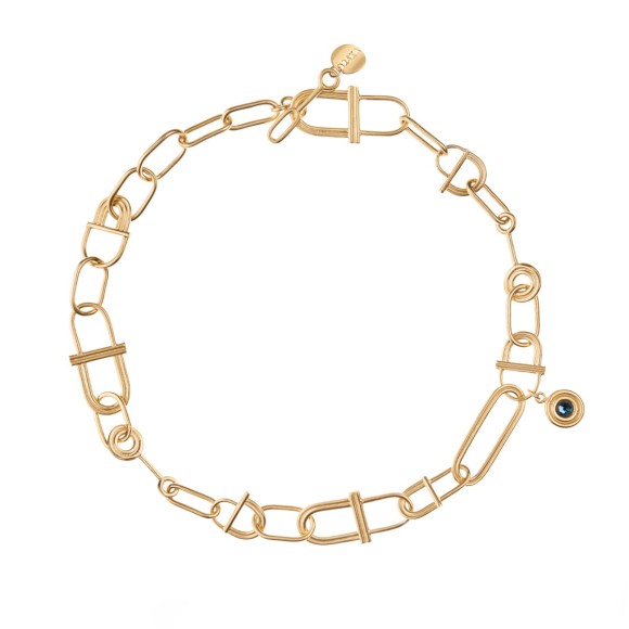 Vergoldete Halskette - Kette mit Kristall aus der Holos-Kollektion HON68-1 ORSKA