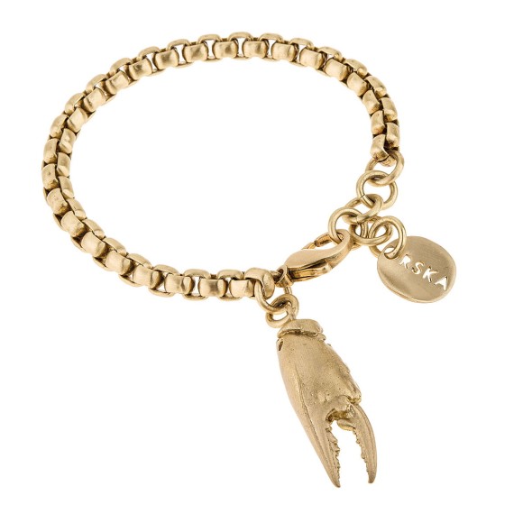 Zartes Armband mit goldenem Anhänger aus der Fossil FOA22-3 ORSKA Kollektion
