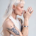 Bangle srebrna bransoletka z kolekcji New Stone  NSA92-1 ORSKAArmreif Silberarmband aus der New Stone Kollektion NSA92-1 ORSKA