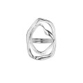 Silberner, durchbrochener Ring aus der New Stone Kollektion