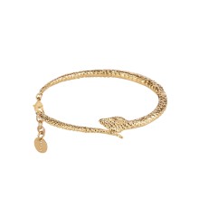 Starres vergoldetes Schlangenarmband aus der Kembali Kollektion