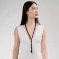 Aus Rosenholz geschnitzte Schlangenkette aus der Kembali-Kollektion