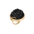 Vergoldeter Ring mit geschnitzter Rose aus der Kembali KEP64-1 ORSKA Kollektion