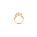 Goldener Siegelring mit Blume aus der Kembali-Kollektion KEP48-1 ORSKA