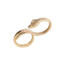 Doppelt vergoldeter Schlangenring aus der Kembali Kollektion