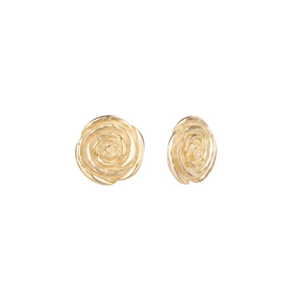 Vergoldete Rosenohrringe aus der Kembali-Kollektion von ORSKA