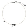 Kurze Perlenkette - Choker mit eichelförmigen Anhängern aus der Bery Kollektion von ORSKA Schmuck