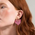 Originelle, roségoldene Ohrringe aus der Tache TAK32-23-1 ORSKA Kollektion