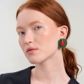 Runde, bunte Ohrringe aus der Tache TAK38-3-1 ORSKA Kollektion