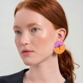 Rosa und orange Ohrringe aus der Tache TAK32-5-1 ORSKA Kollektion