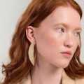 Asymmetrische goldene Ohrringe