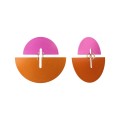 Rosa und orange Ohrringe aus der Tache-Kollektion der Schmuckmarke ORSKA