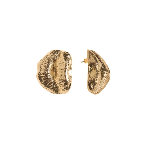 Goldene Lippen-Ohrstecker aus der Body BK31-7 ORSKA Kollektion