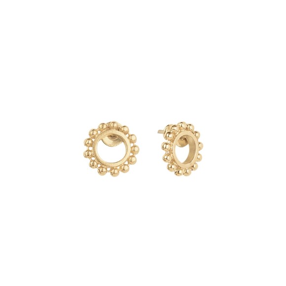 Zarte goldene Creolen, ORSKA Schmuck