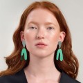 Grüne Ohrringe aus der Tache-Kollektion