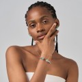 Armband mit floralem Dekor und blauen Amazoniten aus der Duo-Kollektion
