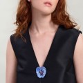 Blaue Stiefmütterchennadel von ORSKA Schmuck