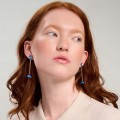 Hängende Vergissmeinnicht-Ohrringe aus der Plantis-Kollektion PLK34-2 ORSKA Jewelry