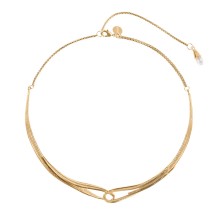 Vergoldete, kurze Halskette, Choker aus der Prato Kollektion