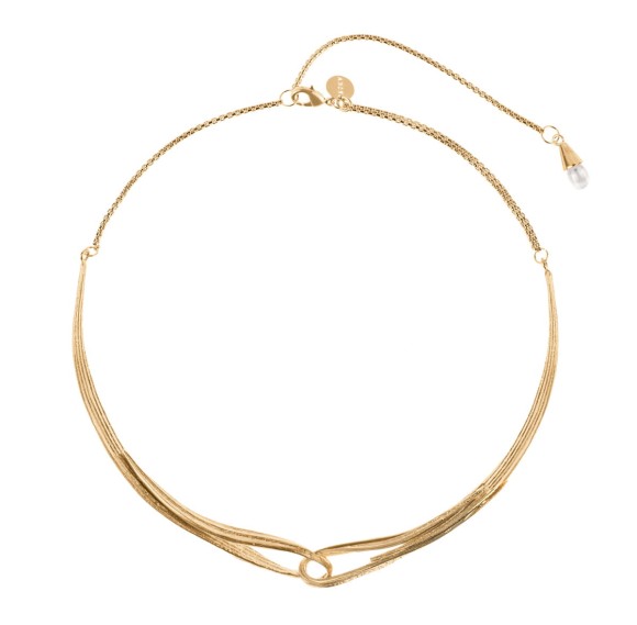 Pozłacany, krótki naszyjnik, kolia z kolekcji Prato PTN56-1 ORSKA