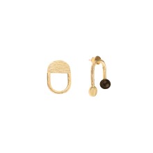 Goldene Ohrringe mit Onyx aus der Gelato Kollektion im Boho-Stil