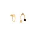 GEK24-2 Goldohrringe mit Onyx aus der Gelato-Kollektion im Boho-Stil ORSKA