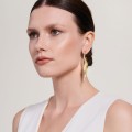 Goldene Ohrringe mit Damensilhouetten aus der Body ORSKA Jewelry BK42-1 Kollektion