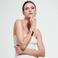 Breites unregelmäßiges Armband mit synthetischem Stein aus der New Stone NSA78-1 ORSKA Kollektion