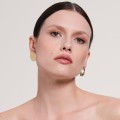 Asymmetrische runde Ohrringe aus der New Stone NSK28-1 ORSKA Kollektion