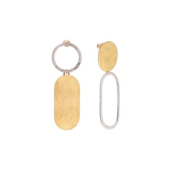 Ohrringe Handgemachte asymmetrische Ohrringe ink28-2- ORSKA Schmuck