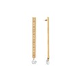 Vergoldete, lange Ohrstecker aus der Julia ORSKA Kollektion