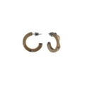 Runde Ohrringe aus der Lava-Kollektion für Herren, Orska-Schmuck