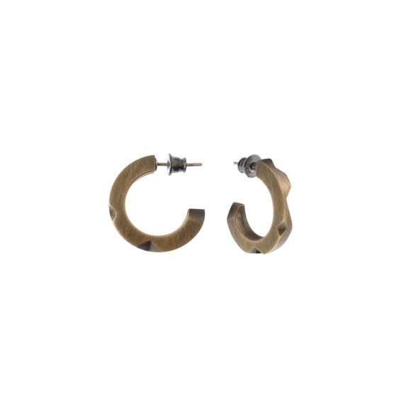 Runde Ohrringe aus der Lava-Kollektion für Herren, Orska-Schmuck