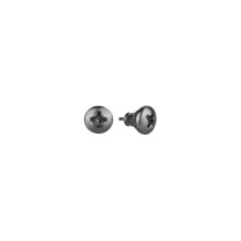 Silberne Ohrstecker mit Schraubverschluss aus der Machina Kollektion