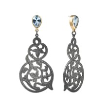Künstlerische Ohrringe mit floralem Ornament aus der Morocco Kollektion