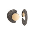 Künstlerische, handgefertigte Ohrringe aus der MOON MOK28-1 OKSYD Kollektion von ORSKA Jewelry