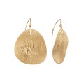 Strukturierte Goldohrringe aus der Moon-Kollektion, ORSKA-Schmuck