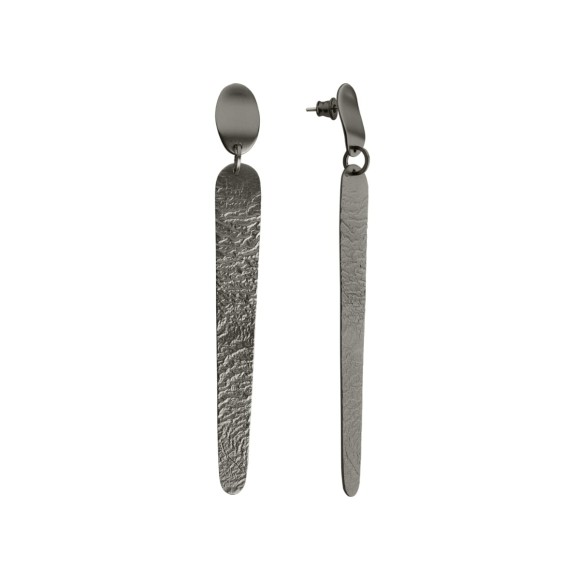 Lange silberne Ohrstecker aus der Moon-Kollektion MOK42-7 ORSKA