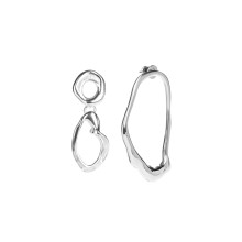 Asymmetrische Ohrringe aus der New Stone Kollektion in Silber
