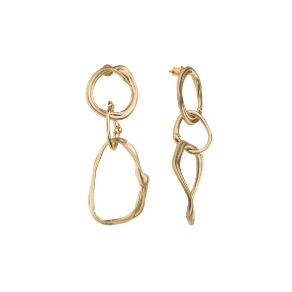 Unregelmäßige Gliederohrringe aus der New Stone Kollektion - NSK28-1-1 - ORSKA Schmuck