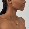 Vergoldete Perlen- und Diamantkette aus der Verum VRN112-1 ORSKA Kollektion