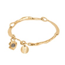 Vergoldetes Meteoritenarmband aus der Meteoros Kollektion