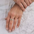 Silberring mit grünem Peridot aus der Verum-Kollektion