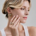Goldring mit Kristallen aus der Soda SP31-1 ORSKA Kollektion