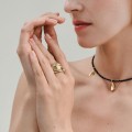 Messingring mit Pflanzenmotiv BEP33-1 ORSKA