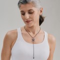 Dunkle Spinnen- und Kristallkette aus der Bery BEN38-4 ORSKA-Kollektion