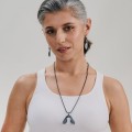 Doppelnasenkette aus dunklem Ahorn aus der Bery BEN39-3 ORSKA-Kollektion